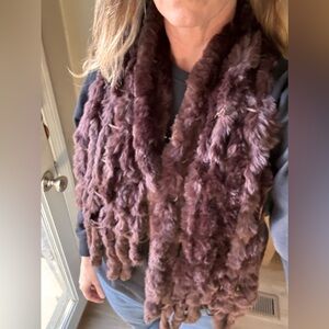 Vintage Genuine fur scarf Flawed